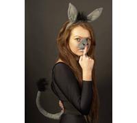 Bristol Novelty Grey Donkey Fancy Dress Accessory Set with Ears
