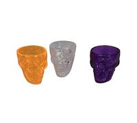 Bristol Novelty HI368 Skull Shot Glasses, Multi-Colour, One Size