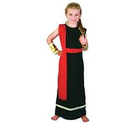 Bristol Novelty Kid Roman Girl Costume, Complete with Tunic, Belt, and Headband