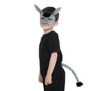 Bristol Novelty Kids Donkey Set - Grey/Black - One Size - Grey/Black
