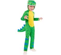 Bristol Novelty Kids Friendly Dinosaur Costume Set - Green - 5-6 Years - Green