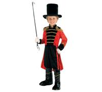 Bristol Novelty Kids Ring Master Costume - Red/Black - S - Red/Black
