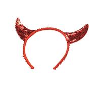 Bristol Novelty Kids Sequin Devil Horns - Red - One Size - Red