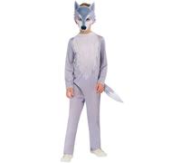 Bristol Novelty Kids Storybook Wolf Costume Set - Lavender - 7-8 Years - Lavender