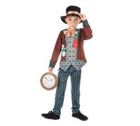 Boys Mad Hatter Boy Costume Fairytale Story Kids Book Week Fancy Dress Outfit