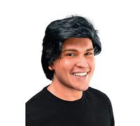 Bristol Novelty Ltd Wig Mans Black Side Parting – Realistic Design for Cosplay & Makeovers – 1 Pc.