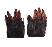 Brown Werewolf Larp Ape Chimp Werewolf Gorilla Hairy Hands Gloves New Fancy Dres