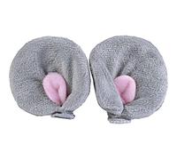 Bristol Novelty MD214 Mouse Ears Clip on, Womens, Grey/Pink, One Size