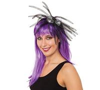 Bristol Novelty MD237 Spider Headband with Long Legs White | Pack of 1, Womens, Black/Silver, One Size