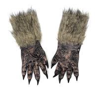 Adults Big Bad Wolf Werewolf Claws Gloves Paws Pair Halloween Fancy Dress Hands