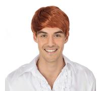 Bristol Novelty Mens 60s Short Wig - Ginger - Ginger - One Size