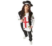 Bristol Novelty Mens 80s New Wave Popstar Costume - White - White - Standard