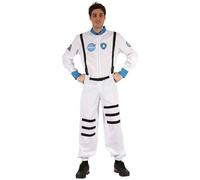 Bristol Novelty Mens Astronaut Costume - White - Standard - White