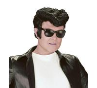Bristol Novelty Mens Greaser Wig - Black - Black - One Size