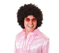 Bristol Novelty Mens Jumbo Afro Wig - Black - Black - One Size