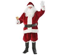 Bristol Novelty Mens Santa Claus Costume - Red/White - Red/White - XL