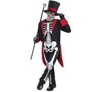 Rubie's Boys Skeleton Costume CC942 Mr. Bone Jangles – White, Medium (122–134 cm, Age 5–7)