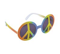 Bristol Novelty Peace Symbol Glasses - Rainbow - Rainbow - One Size