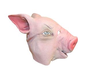 Bristol Novelty Pig Overhead Mask, Pink, One Size (Artwork, General Party, Unisex-Adult) Halloween