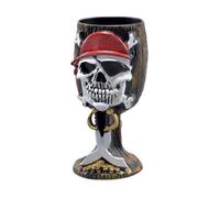 Bristol Novelty Pirate Skull And Cutles Goblet Multicoloured (One Size)