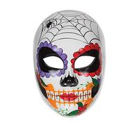 Bristol Novelty PM132 Day of the Dead Mask | Multicolor | Pack of 1, womens, Multi-Colour, One Size