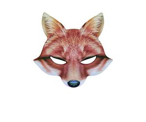 Bristol Novelty PM169 EVA Fox Mask, Men/Women, Multi-Colour, One Size