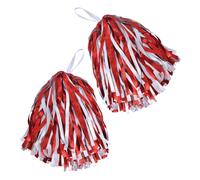 Bristol Novelty Pom Poms (Pair) - Red/White - Red/White - One Size