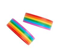 Bristol Novelty Rainbow Wristband (Pack of 2) - Multicoloured - Multicoloured - One Size