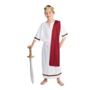 Bristol Novelty CC521X Roman Emperor Child Costume, boys, White, 10-12 Years