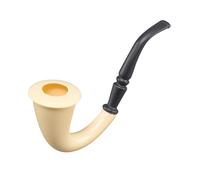 Bristol Novelty Sherlock Holmes Pipe - Black/Cream - One Size - Black/Cream