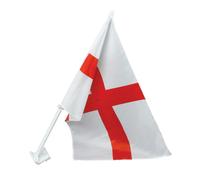 Bristol Novelty St George`s Car Flag (Pack Of 20) - Red/White