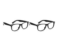 Bristol Novelty Stylish Black Frame Spectacles Glasses (Pack of 2) - Perfect Accessory for Film & TV, Historical, World Book Day, Cosplay, Themed Events, & More