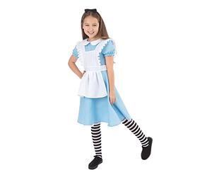 Bristol Novelty Traditional Alice Costume, Girls, Blue, White