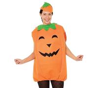 Bristol Novelty Unisex Adult Pumpkin CostumeOne Size Orange/Green BN6361