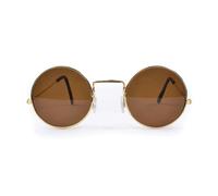 Bristol Novelty Unisex Adults 60s Style Glasses - Brown - Brown - One Size