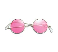 Bristol Novelty Unisex Adults 60s Style Glasses - Pink - Pink - One Size