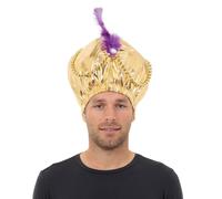 Bristol Novelty Unisex Adults Arabian Style Headdress / One Size Gold/Purple BN2