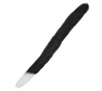 Bristol Novelty Unisex Adults Black Cat Tail With White Tip - Black/White - Black/White - One Size