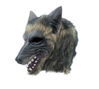 Bristol Novelty Unisex Adults Brindle Effect Wolf Mask - Multicoloured - Multicoloured - One Size