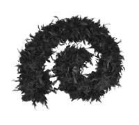 Bristol Novelty Unisex Adults Budget Feather Boa - Black - One Size - Black