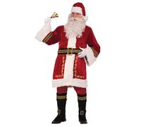 Bristol Novelty Unisex Adults Classic Santa Costume - Red/White - Red/White - One Size