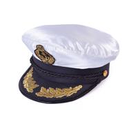 Bristol Novelty Unisex Adults Deluxe Captain CapOne Size White BN1167