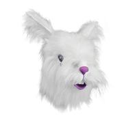 Bristol Novelty Unisex Adults Faux Fur Rabbit MaskOne Size White/Purple BN1030