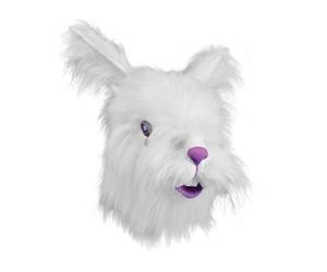 Bristol Novelty Unisex Adults Faux Fur Rabbit MaskOne Size White/Purple BN1030