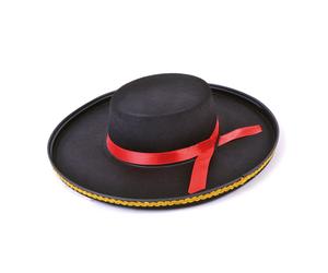 Bristol Novelty Unisex Adults Felt Spanish HatOne Size Black/Red BN1383