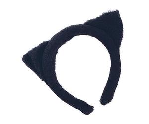 Bristol Novelty Unisex Adults Fur Cat Ears - Black - Black - One Size