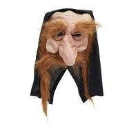 Bristol Novelty Unisex Adults Gnome Hood And Beard Mask - Brown - Brown - One Size