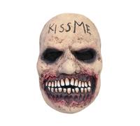 Bristol Novelty Unisex Adults Grimace Kiss Me Latex Mask - Nude/Red - Nude/Red - One Size