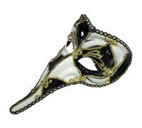 Bristol Novelty Unisex Adults Loki Mask - Black/White/Gold - Black/White/Gold - One Size