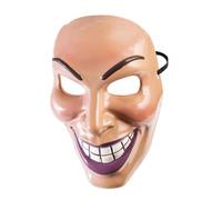 Bristol Novelty Unisex Adults Male Evil Grin Mask - Beige/Purple - Beige/Purple - One Size